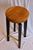 Custom swivel bar stool - ebonized ash and white oak with brass.