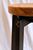 Custom swivel bar stool - ebonized ash and white oak with brass.